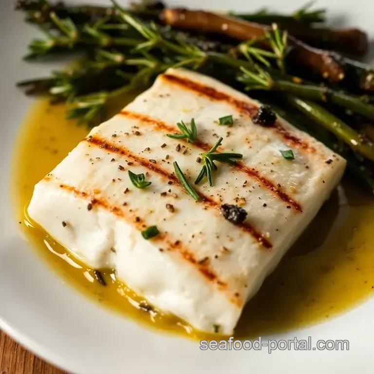 Mediterranean Baked Cod with Garlic and Herbs presentation
