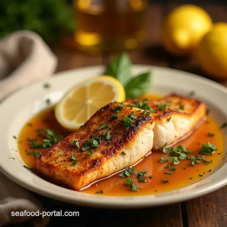 Mediterranean Baked Fish with Lemonherb Potatoes presentation