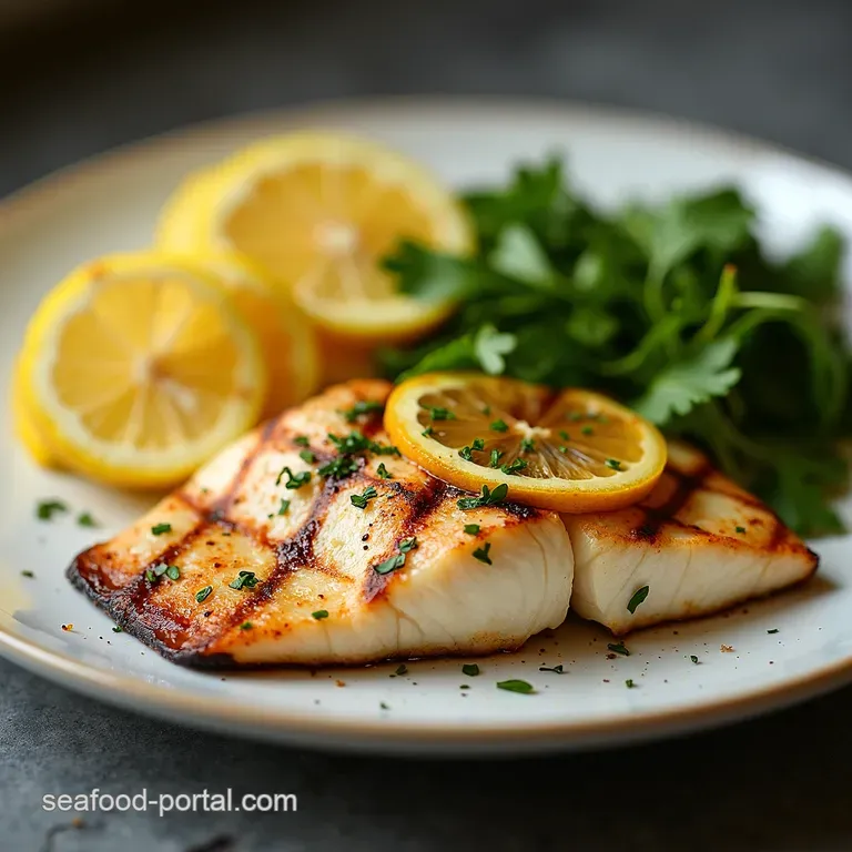Mediterranean Grilled Fish with Lemon Fresh Herbs