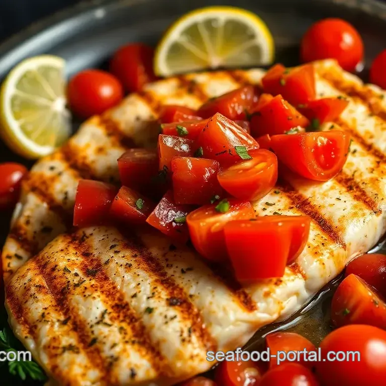 Mediterranean Grilled Lampuka Fish with Citrus Herb Salsa