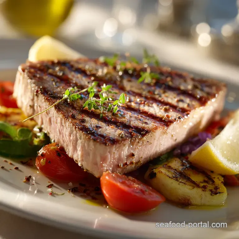 Grilled Tuna Steak Recipes: Mediterranean-Style with Zesty Lemon-Herb Rub