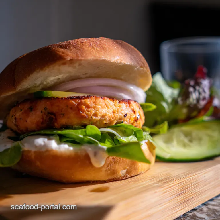 Mediterranean Salmon Burgers with Feta and Cucumber