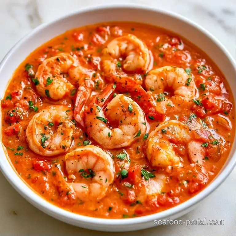 A steaming white bowl of seafood soup served with a crusty piece of toasted baguette and a lemon wedge on the side.