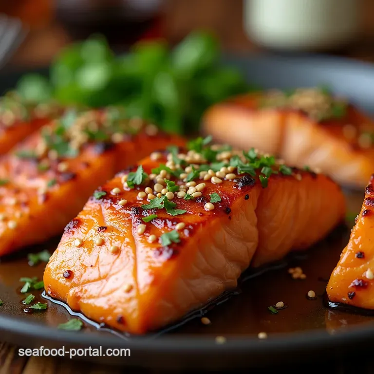 Sticky Sesame Miso Honey Salmon The 30Minute Sheet Pan Superstar presentation
