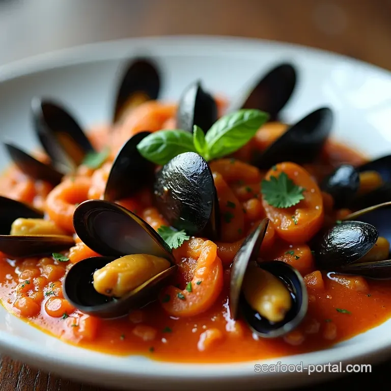 Mussels Marinara in White Wine Bliss