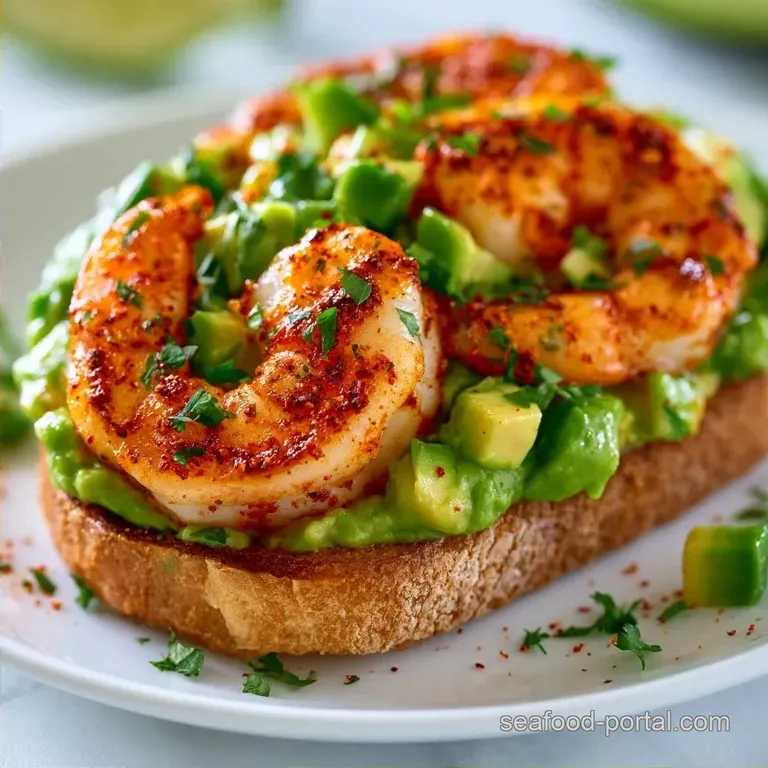 No Mayo Avocado Shrimp Salad with Smoked Paprika