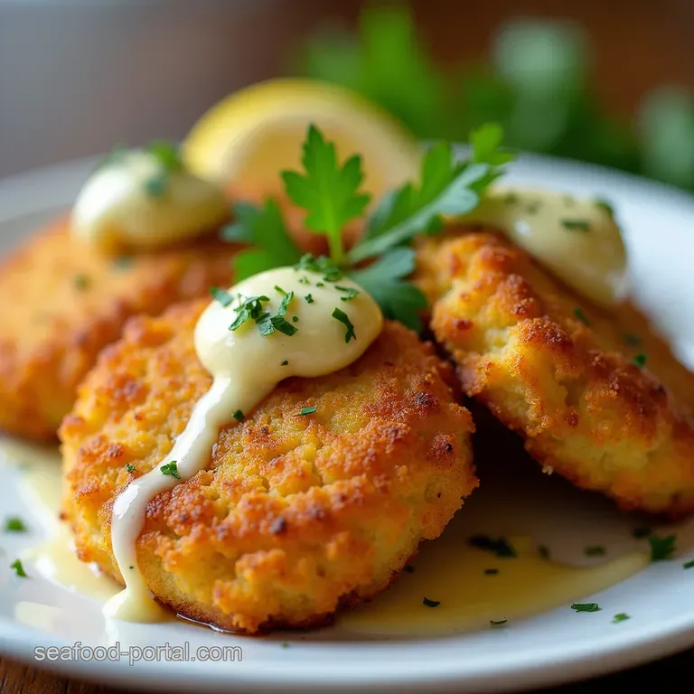 Nonnas City Chicken Crispy Comforting Croquettes with LemonParsley Drizzle