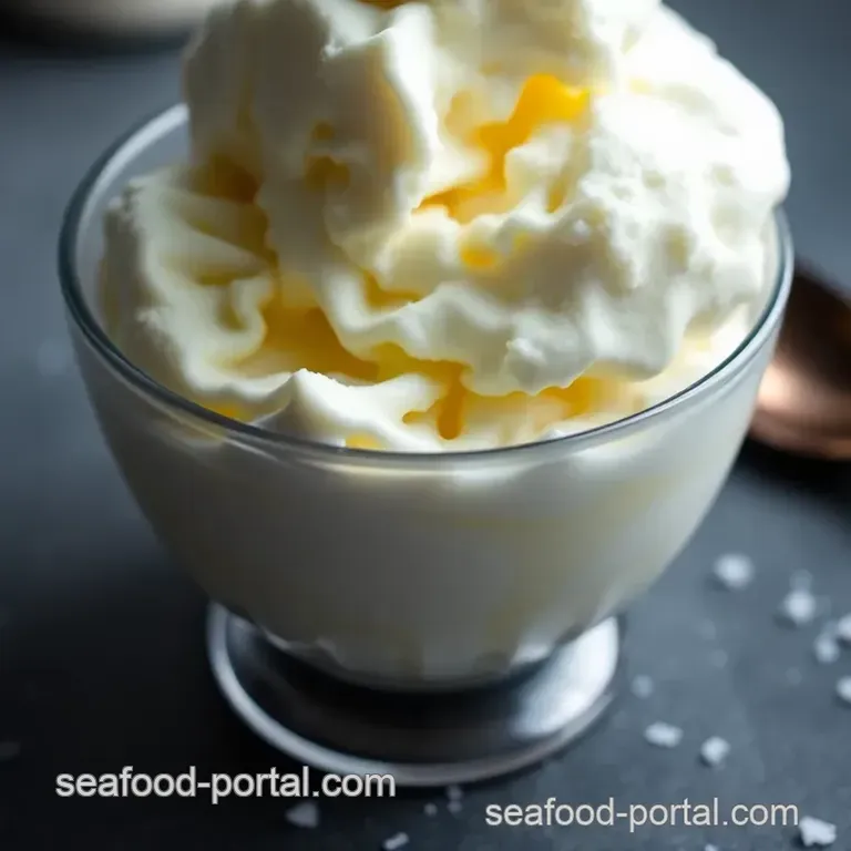Ocean' s Delight: Homemade Sea Salt Ice Cream presentation