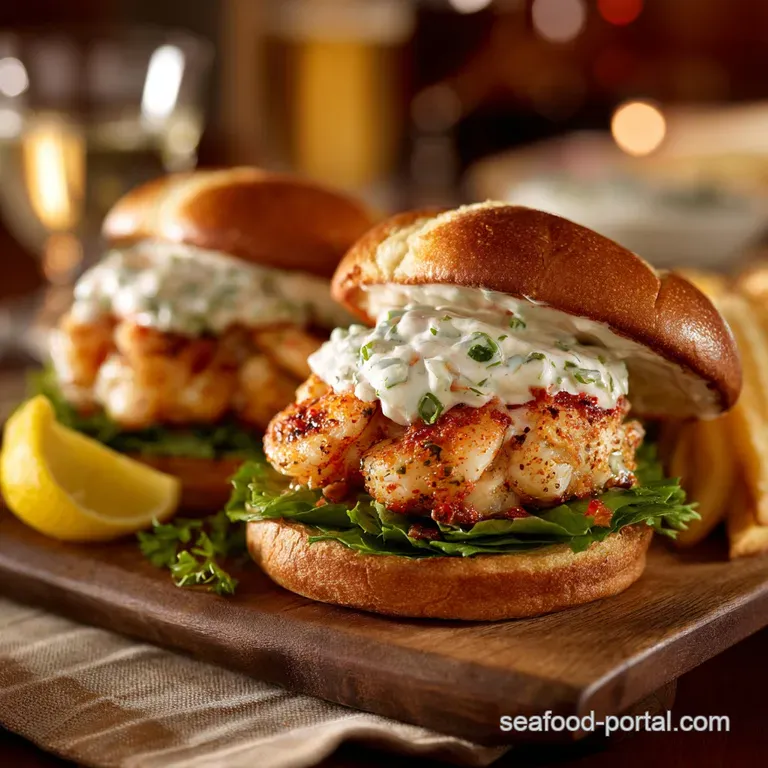 Shrimp Burgers with Old Bay Mayo the Ultimate Chesapeake Classic presentation