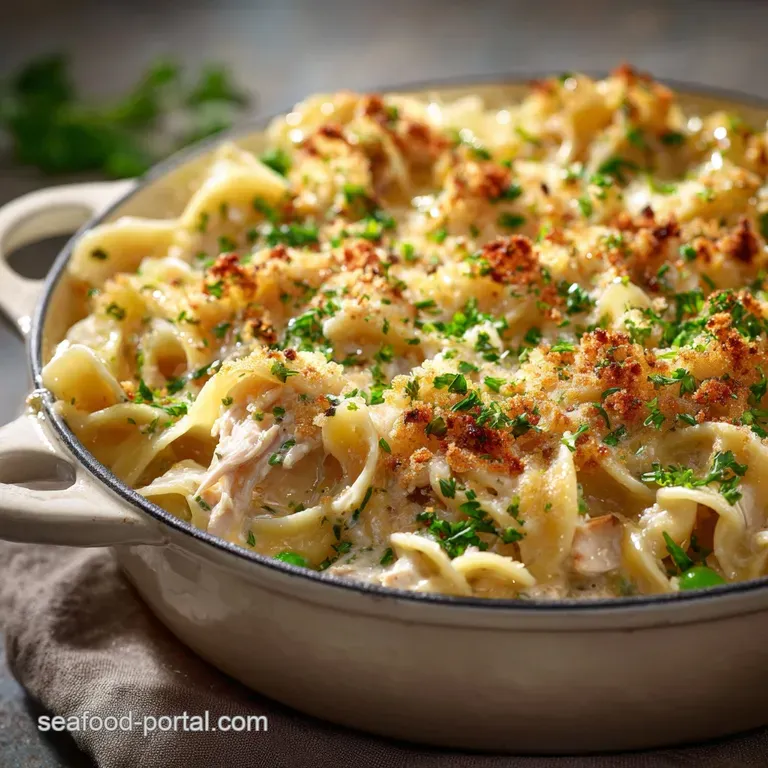 Onepot Creamy Tuna Noodle Casserole the Weekday Wonder presentation