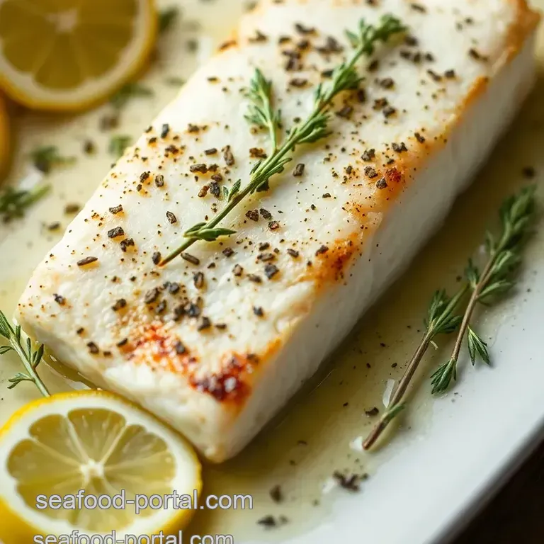 Oven Baked Cod with Lemon-Herb Crust presentation