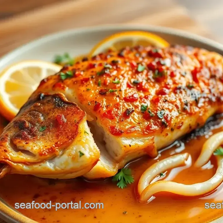 Tropical Paradise: Oven-Baked Monk Fish Delight