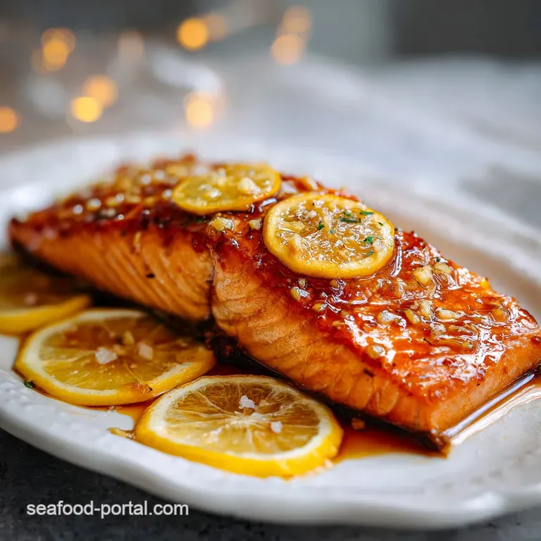 Seared pink fillet resting on a creamy puree with a drizzle of lemon butter sauce and a sprig of fresh green dill.