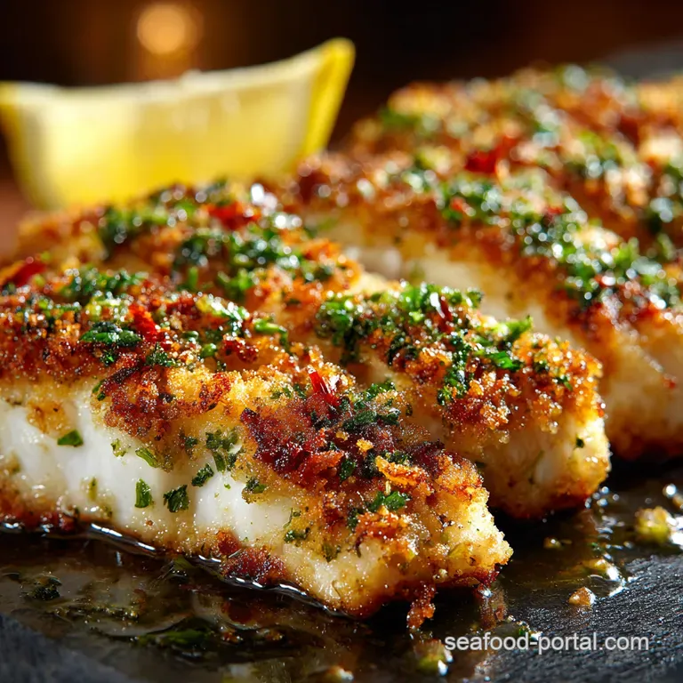 OvenGrilled Fish with LemonHerb Crust A Weeknight Wonder