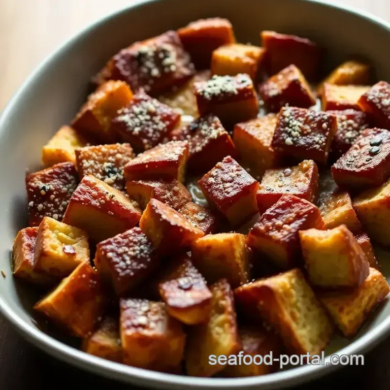 Overnight Baked Brioche French Toast with Berry Compote presentation