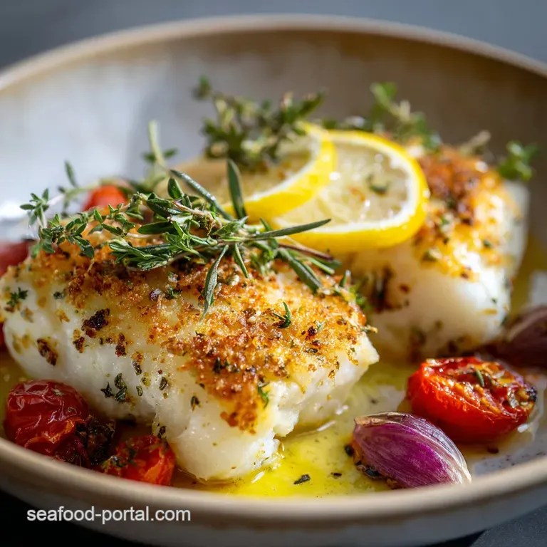 Fried Cod with Lemon and Garlic