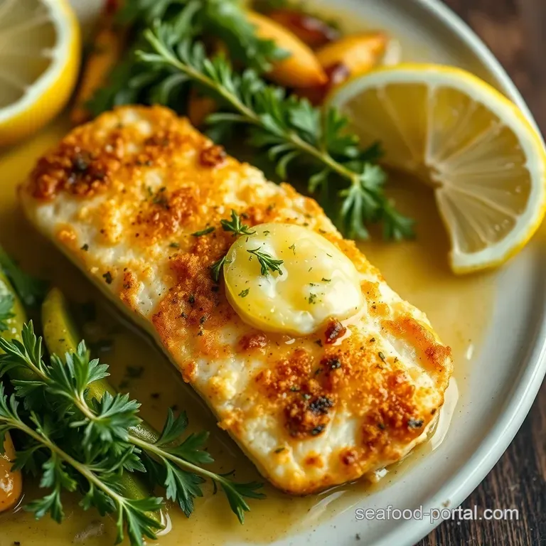 Pan Fried Cod with Lemon-Herb Butter