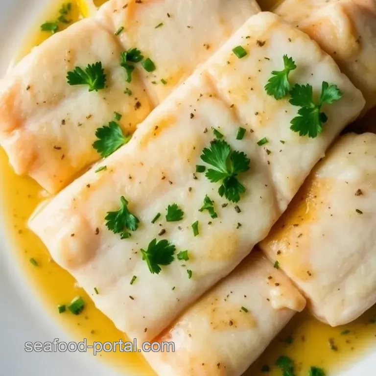 Pan-Seared Coral Trout with Citrus Herb Sauce presentation
