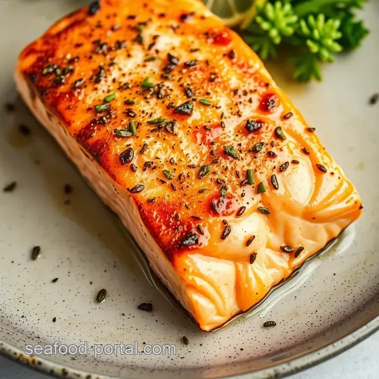 Pan-Seared Salmon with Lemon-Dill Sauce presentation