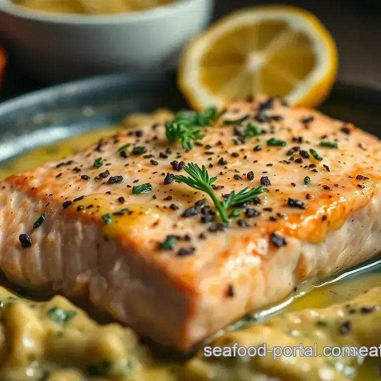 Pan-Seared Salmon with Lemon-Herb Butter & Asparagus