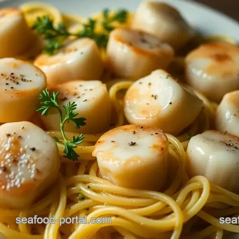 Pan-Seared Scallops with Lemon-Garlic Angel Hair Pasta