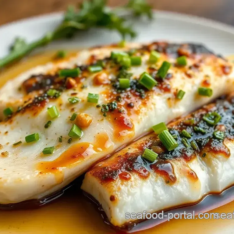 Oriental Sea Bass with Ginger Soy Glaze