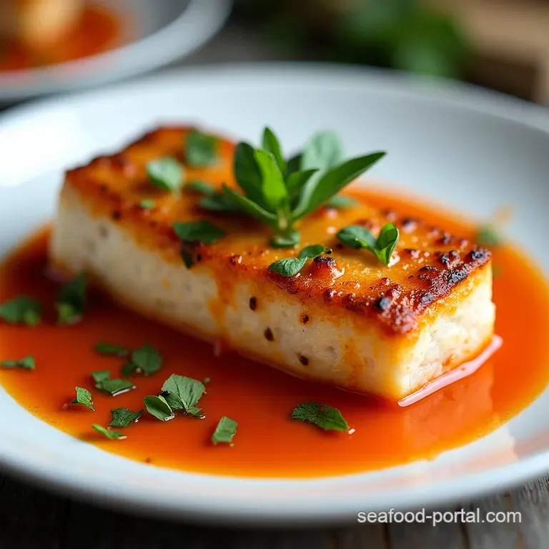 PanFried Basa with Fiery Tomato Sauce Zucchini