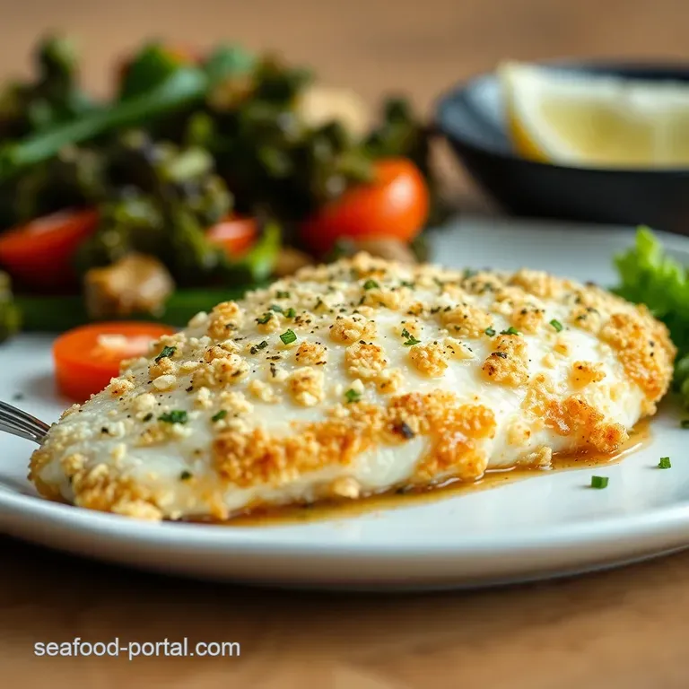 Parmesan Crusted Tilapia: Crispy Cheesy and Oh-So-Easy! presentation