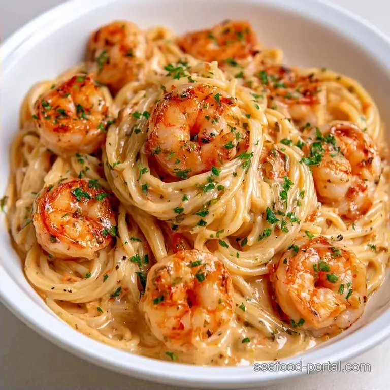 Creamy Parmesan Shrimp Spaghetti