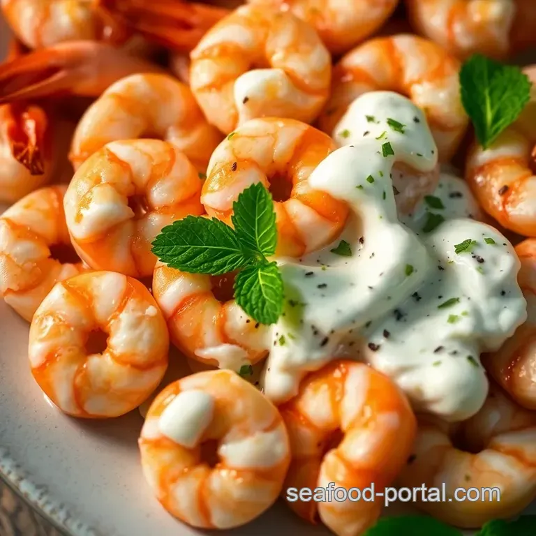 Peppermint Shrimp Delight: A Refreshing Seafood Appetizer presentation