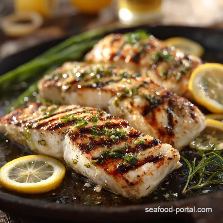 Grilled Fish Steaks: the Ultimate Recipe for Moist Flaky Results presentation