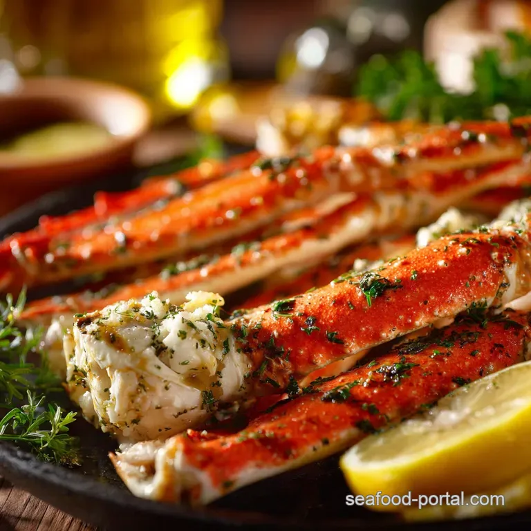 Crab Legs: Perfect Steamed Method Dipping Butter presentation