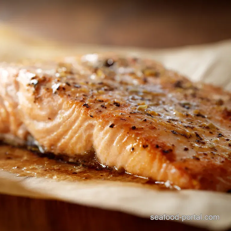 Perfectly Baked Salmon at 350F Simple Flaky presentation