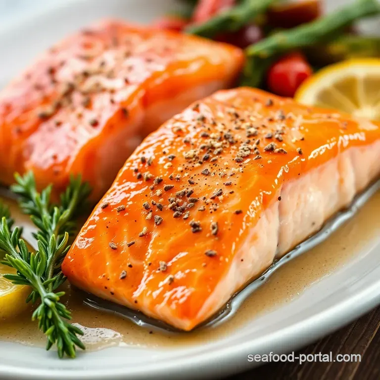 Perfectly Baked Salmon: Simple & Flaky Goodness presentation