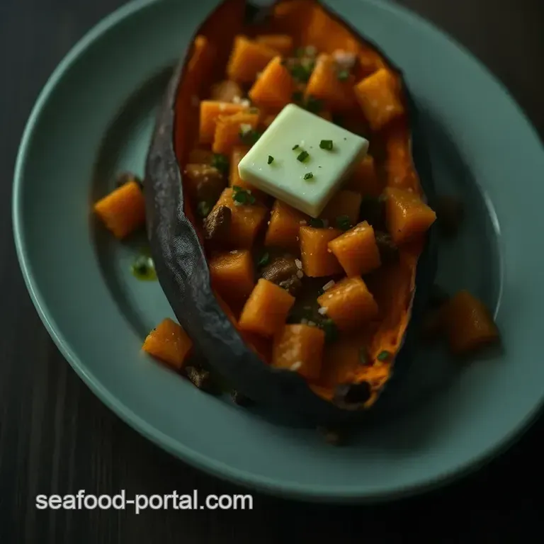 Perfectly Baked Sweet Potatoes with Sweet &amp Savory Toppings presentation