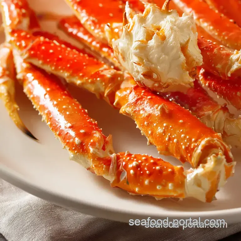 Perfectly Boiled Crab Legs presentation