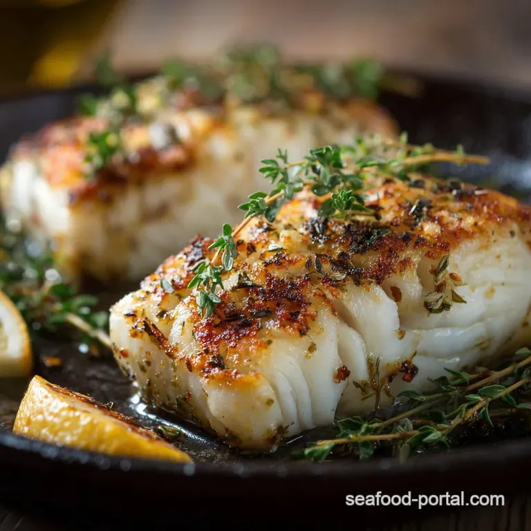 Grilled Cod: Perfect Lemon-Thyme Fillets Ready in 35 Minutes presentation