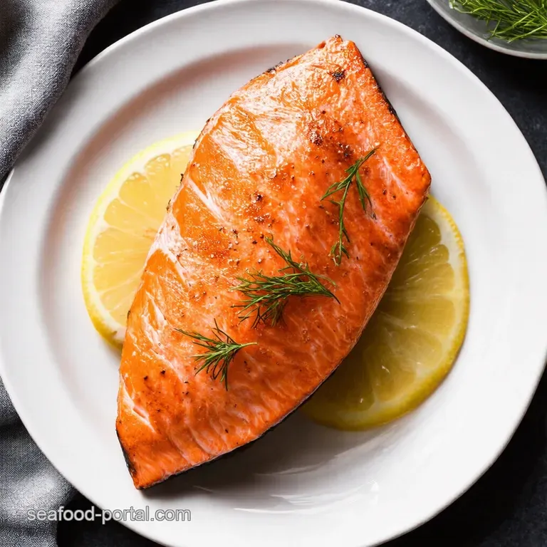 Perfectly Grilled Salmon with LemonDill Sauce