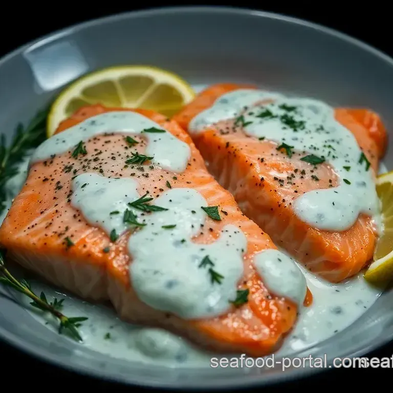 Perfectly Pan-Seared Coho Salmon with Lemon Dill Sauce