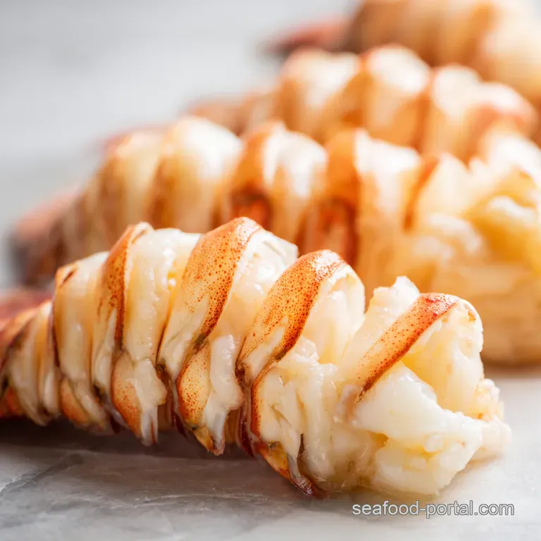Perfectly Steamed Lobster Tails presentation