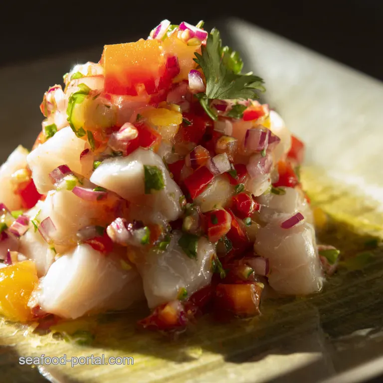 Peruvian Ceviche A Taste of Sunshine presentation