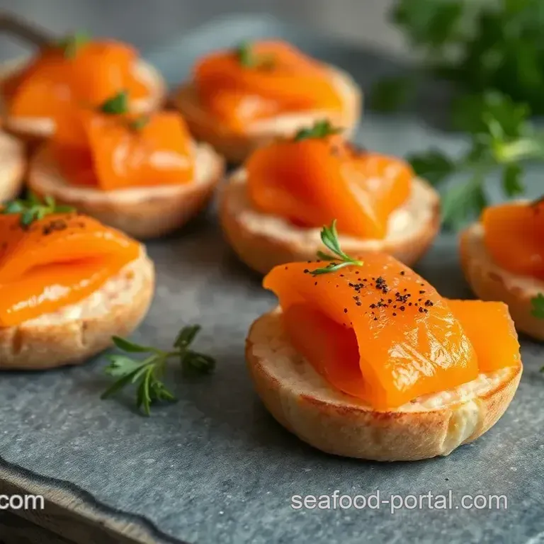 Piping Hot Smoked Salmon Canapés: A Delightful Bite of Elegance