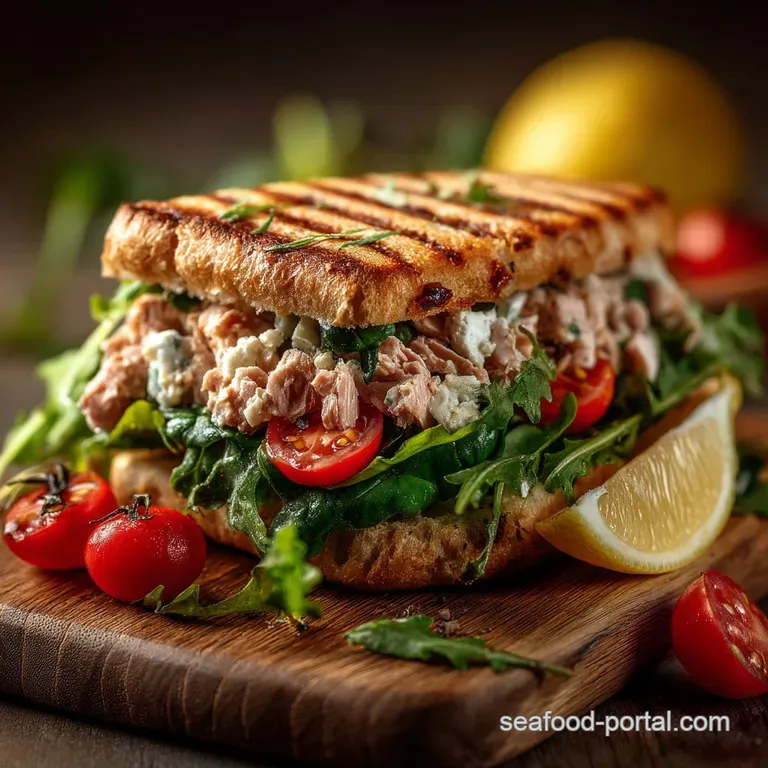 The Kings Ransom Tuna Salad Sandwich a Proper British Lunchtime Hero presentation