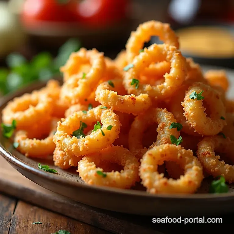 Proper Crispy Calamari The Secret to a Light Crunchy Seafood Treat presentation