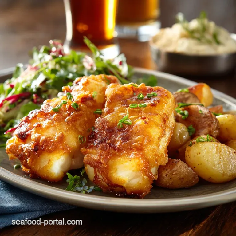 Proper PubStyle Crispy Fried Cod The Ultimate BeerBattered Fish Supper
