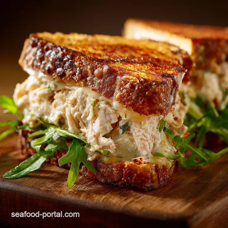 Tuna Melt Sandwich: the Ultimate Griddled Comfort Classic presentation