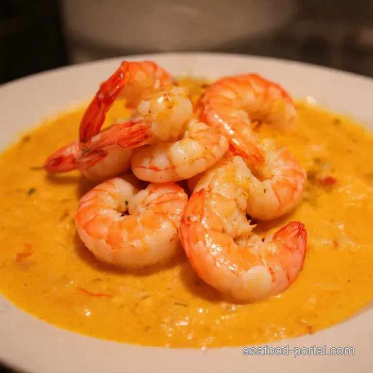 Proper Prawns in Lobster Lather presentation