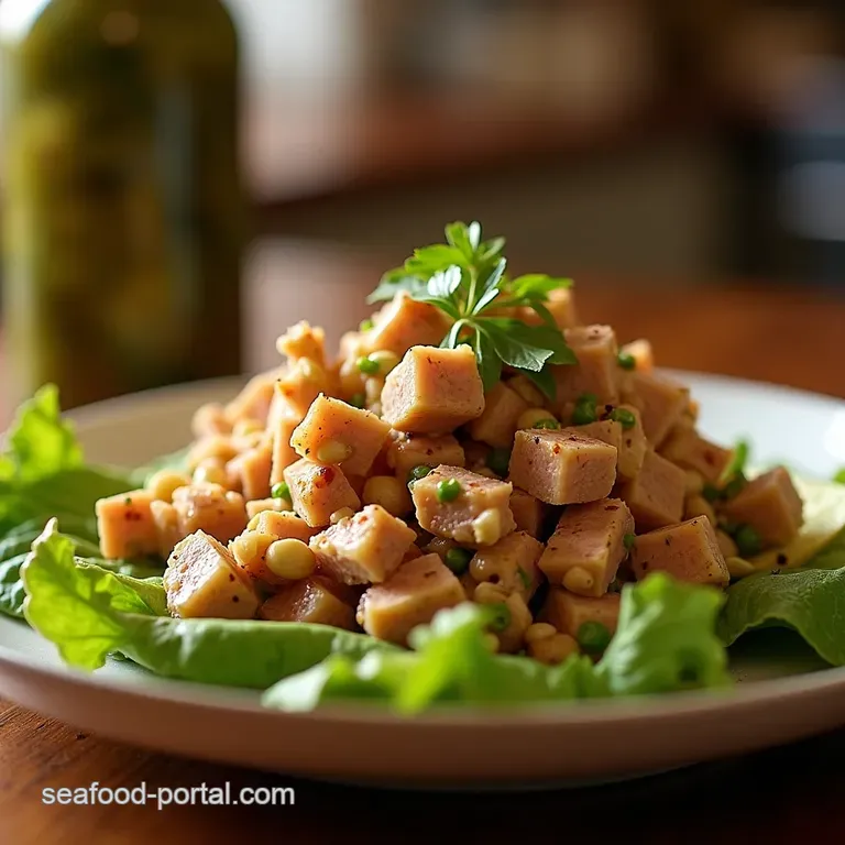 The Proper Punchy Protein Pickle Tuna Salad presentation