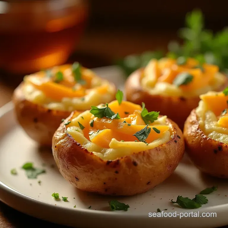 The 30Minute Marvel Crispy Skin Fluffy Interior Air Fryer Baked Potatoes presentation