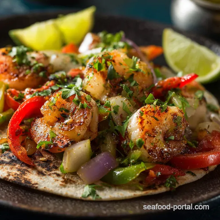 Sizzling Citruschilli Shrimp Fajitas a Speedy Zesty Weeknight Treat presentation